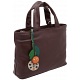 Yoshi Hampton Leaf Charm Medium Grab Bag / Leather Handbag