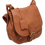 Yoshi Hutton Flap Over Shoulder Bag / Leather Handbag