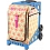 ZUCA Sport Flowerz Sit On Rolling Kit Bag (FRAME & INSERT) Blue 